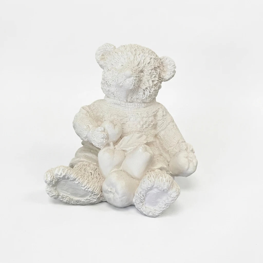 Ourson fruitier en plâtre — ART STAFF