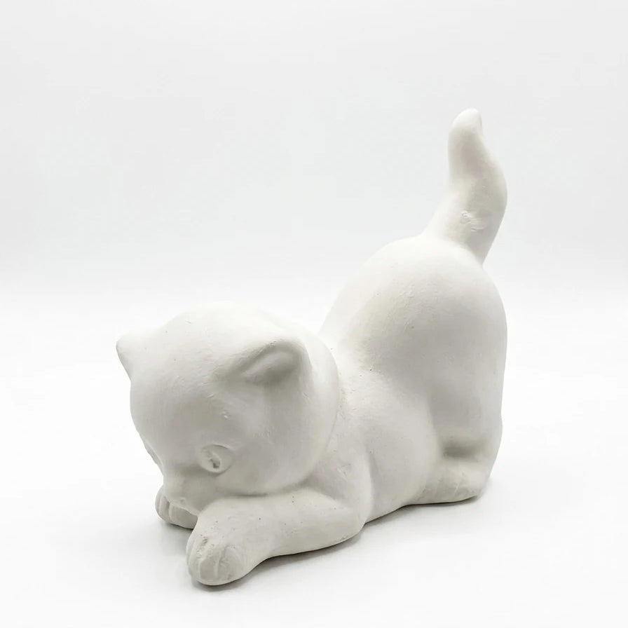 Petit chaton en plâtre, autre angle — ART STAFF