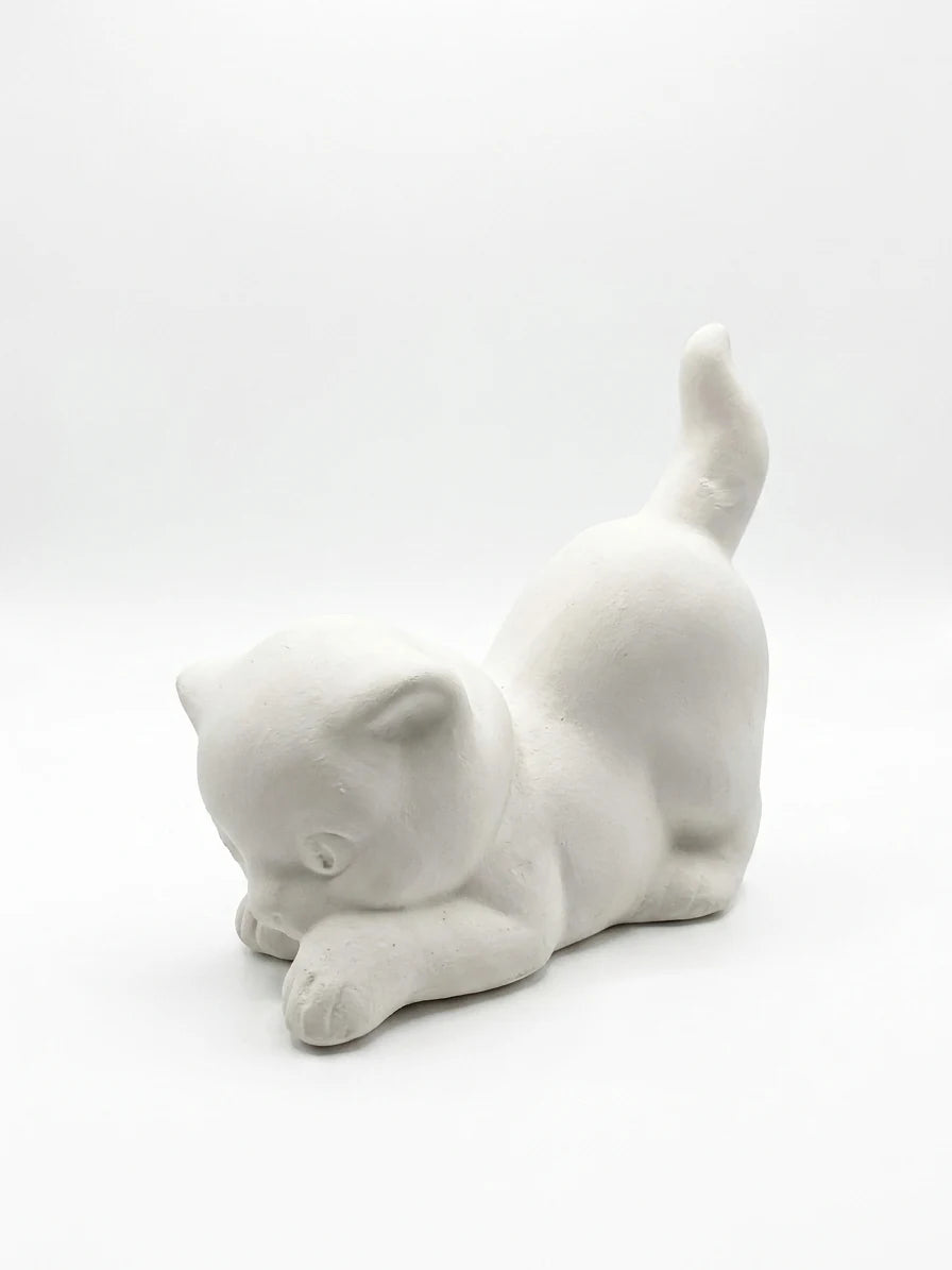 Petit chaton en plâtre, autre angle — ART STAFF